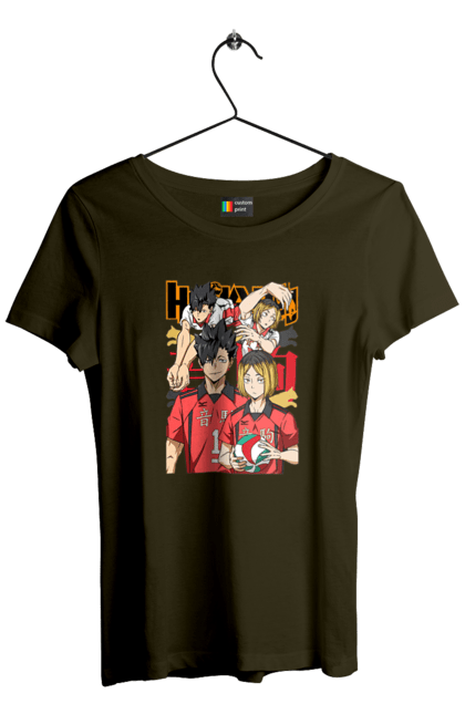 Women's t-shirt with prints Haikyu!! Kuroo and Kenma. Anime, haikyu, kenma, kuroo, manga, sports anime, volleyball. 2070702