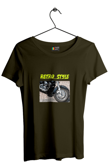 Women`s t-shirt with prints Moto2. Bike, motorbike, retro, road, speed, style. 2070702