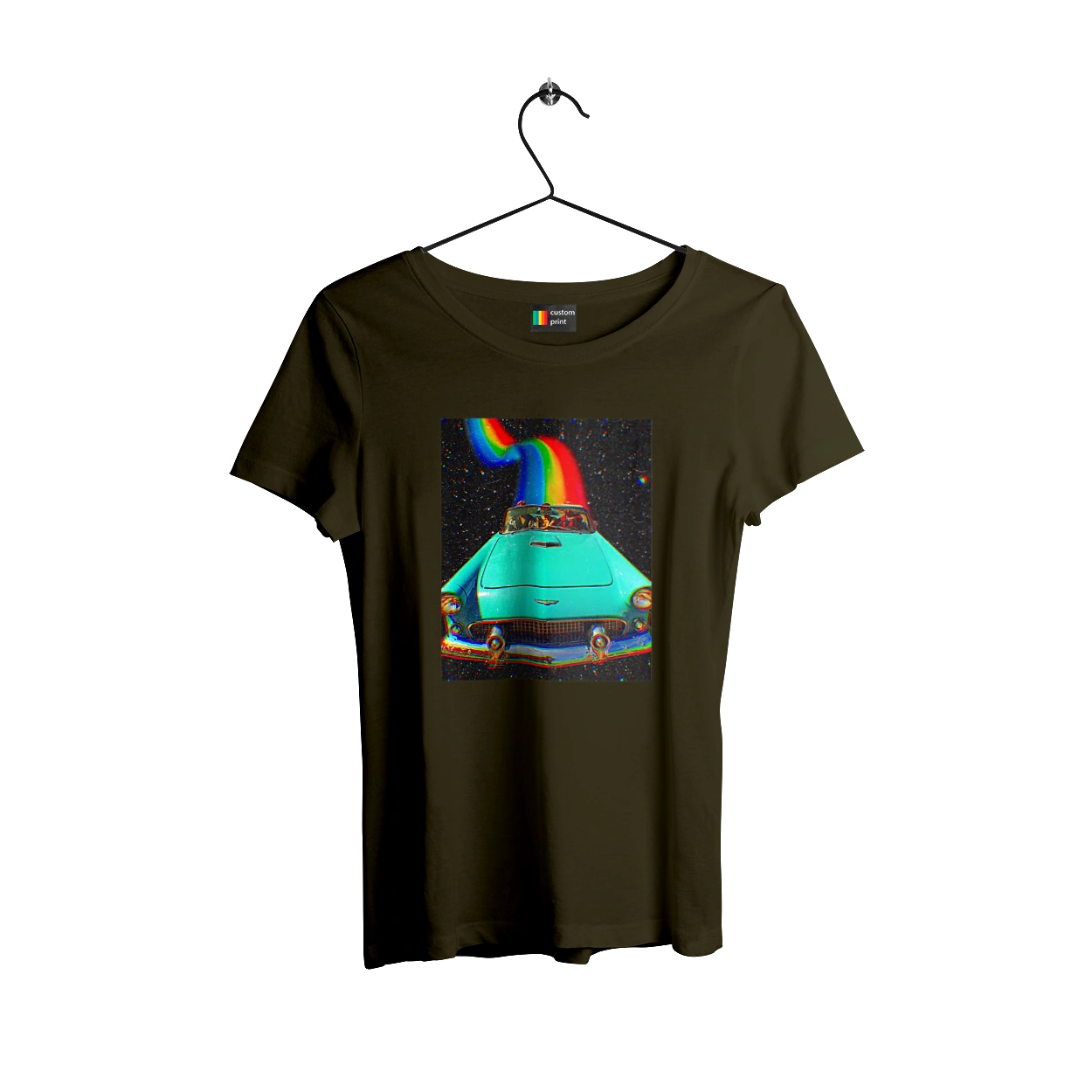 Picture, a car in space