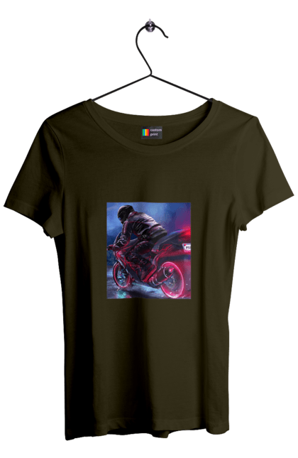 Футболка жіноча з принтом "Мотоцикл". Motolove, мотолов, мотоцикл, опві, україна. 2070702