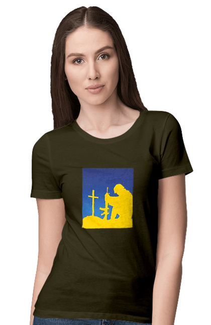 Футболка жіноча з принтом "Патріот". Патриот, патриотизм, победа, свобода, украина, украинец. 2070702