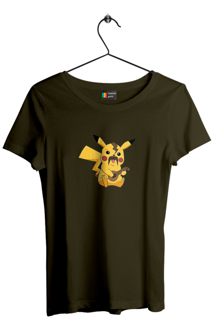 Футболка жіноча з принтом "Український Пікачу". Аграрии, арестович, буча, война, герб украины, герои, зеленский, иди нахуй, ірпінь, кем, киев, маріуполь, мечта, мир, нет войне, одесса, орда, орки, остановите войну, призрак киева, птн пнх, путін хуйло, русский военный корабл, слава украине, украина, харьков, чернобаевка. 2070702