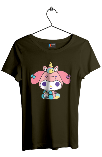 Women's t-shirt with prints My Melody. Hello kitty, my melody, sanrio. 2070702