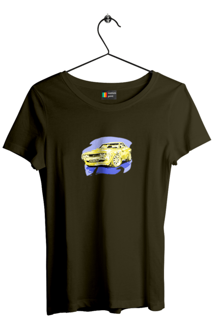 Women`s t-shirt with prints Ukrainian sports car. Machine, machine art, power, speed, sports car, ukrainian car. 2070702