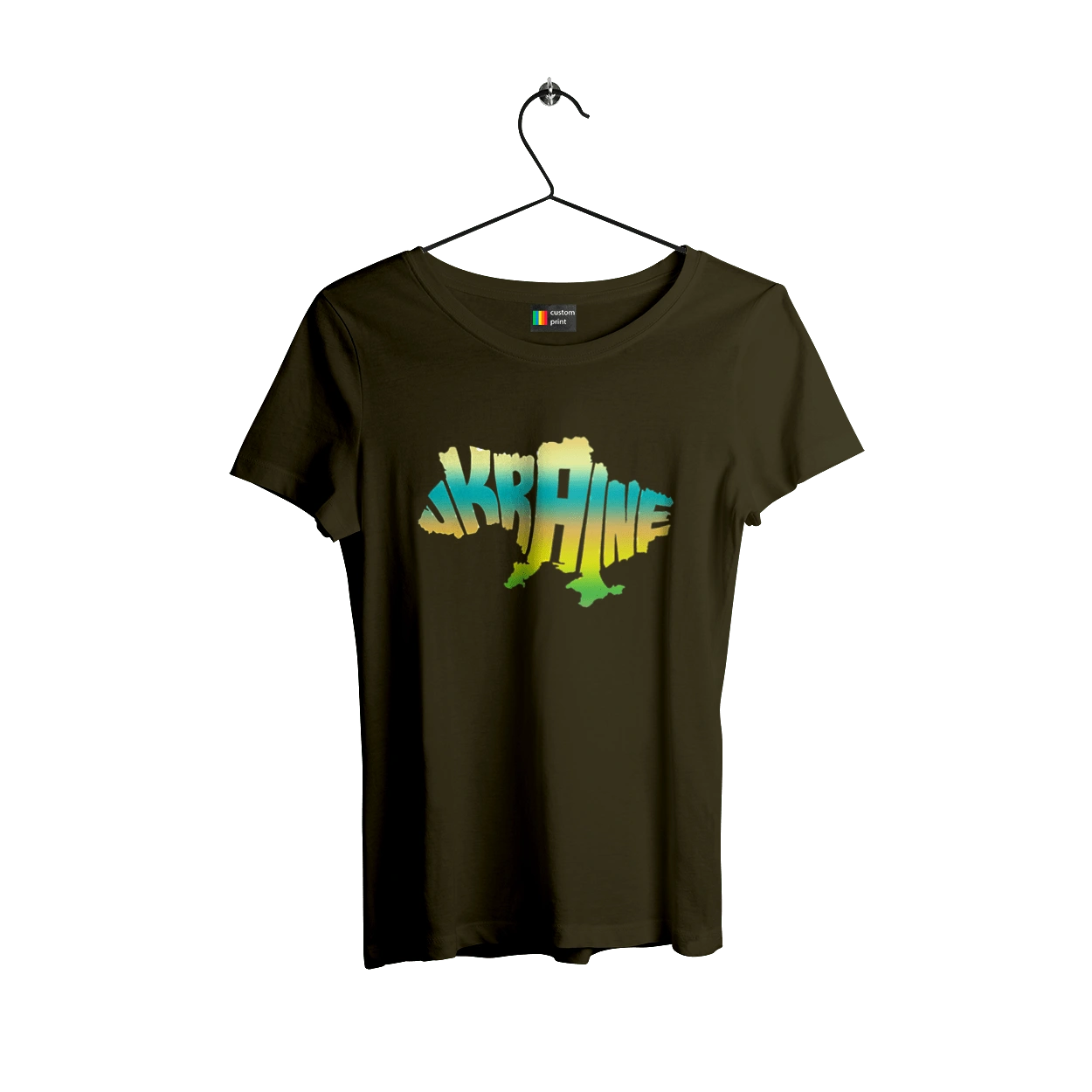 Украина силуэт цветной