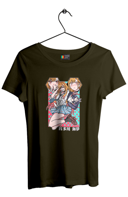 Women`s t-shirt with prints My Dress Up Darling. Anime, gyaru, manga, marin kitagawa, marine, my dress-up darling, porcelain doll. 2070702