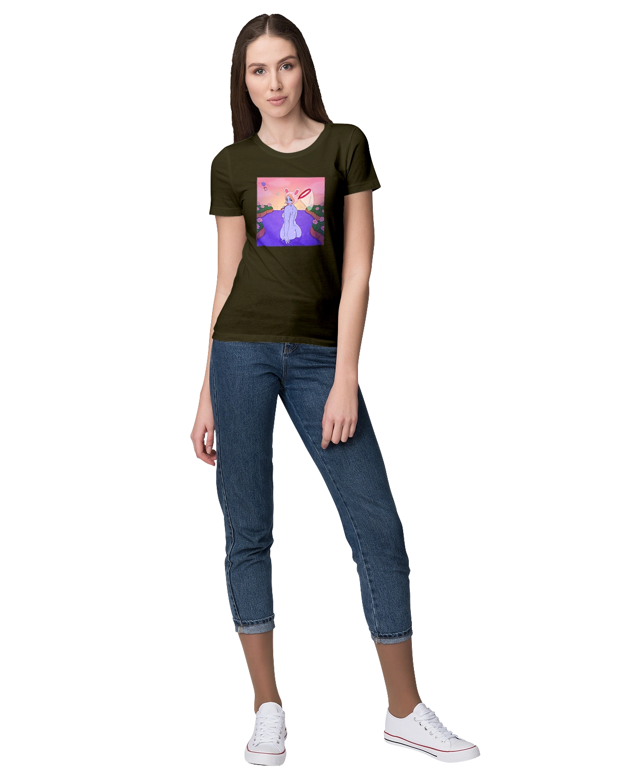 Purple Girl On The Hunt