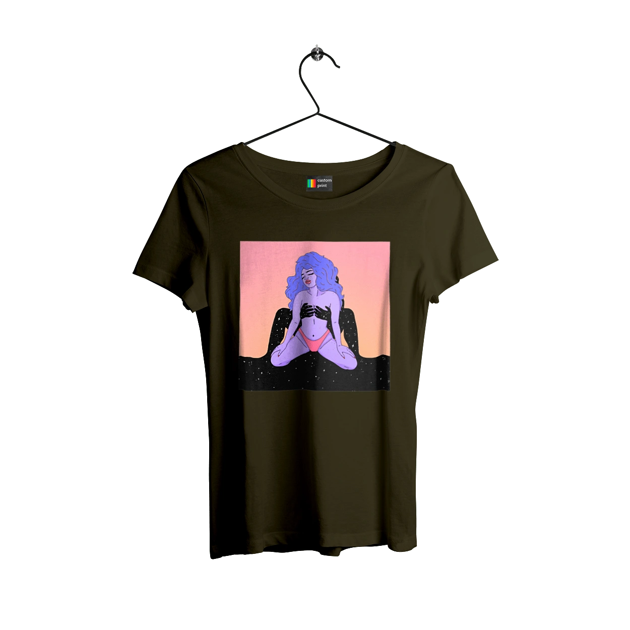 Purple Girl In Panties