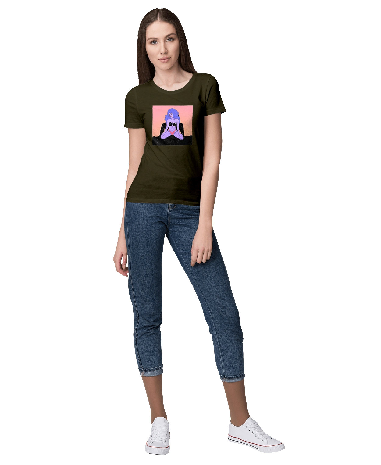 Purple Girl In Panties