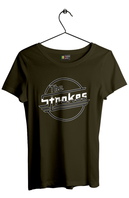 Women's t-shirt with prints The Strokes. Alternative rock, garage rock, group, indie, indie rock, music, post-punk revival, rock, strokes. 2070702