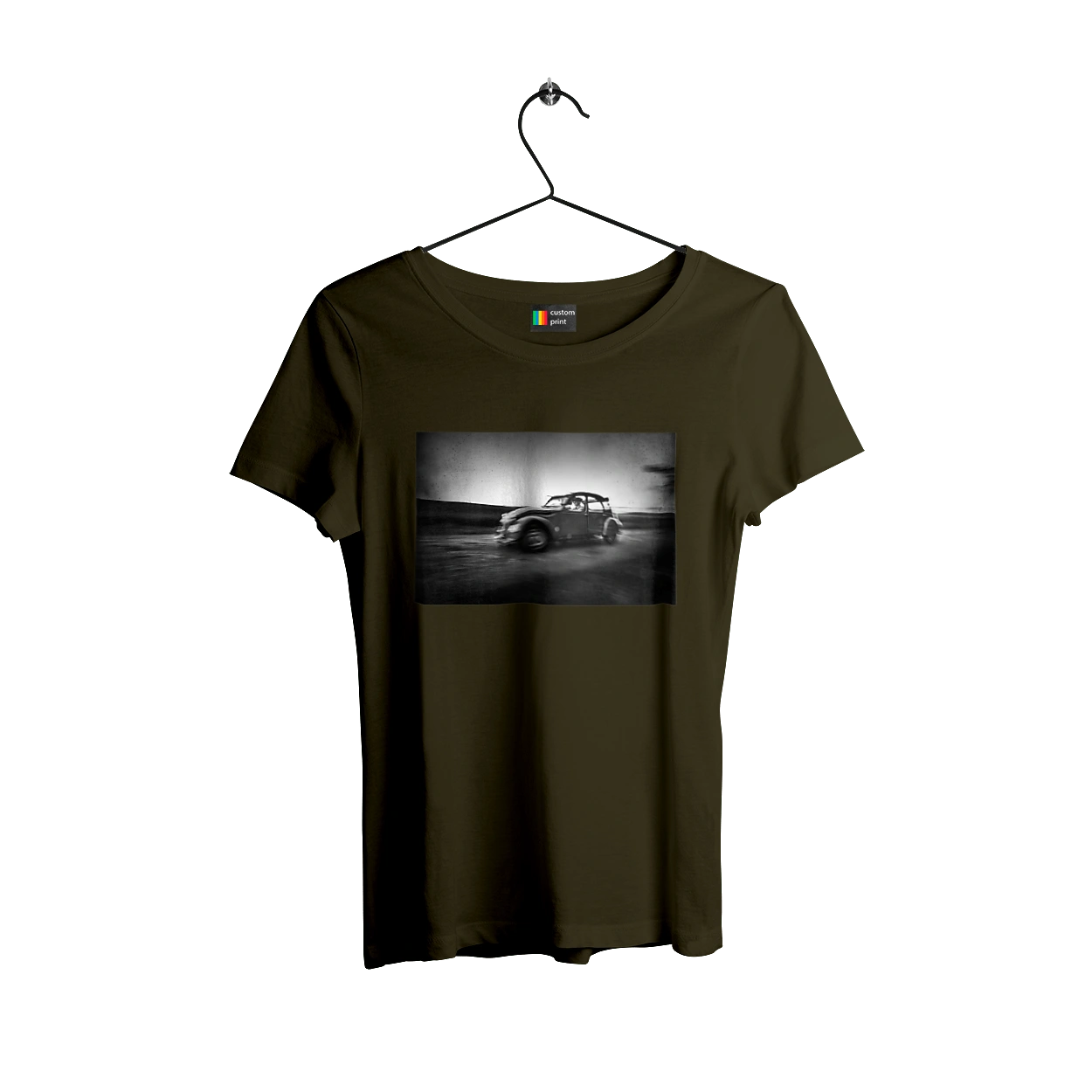 Retro car black and white