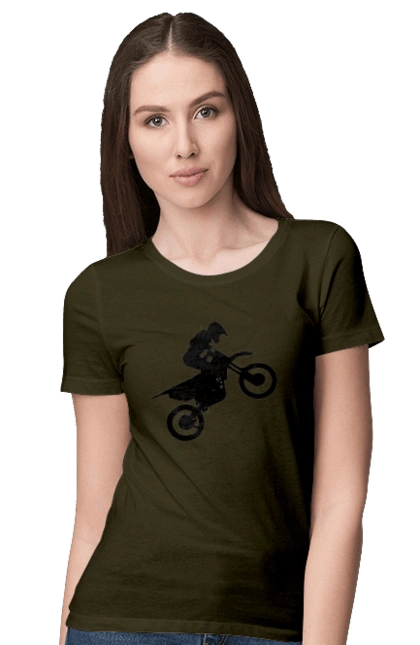 Silhouette Of A Motorcyclist