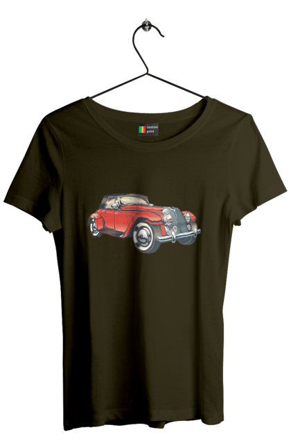 Women`s t-shirt with prints Car Rarity. Car, retro. 2070702
