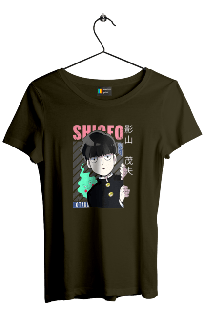 Women's t-shirt with prints Mob Psycho 100. Anime, manga, mob, mob psycho 100, shigeo kageyama. 2070702