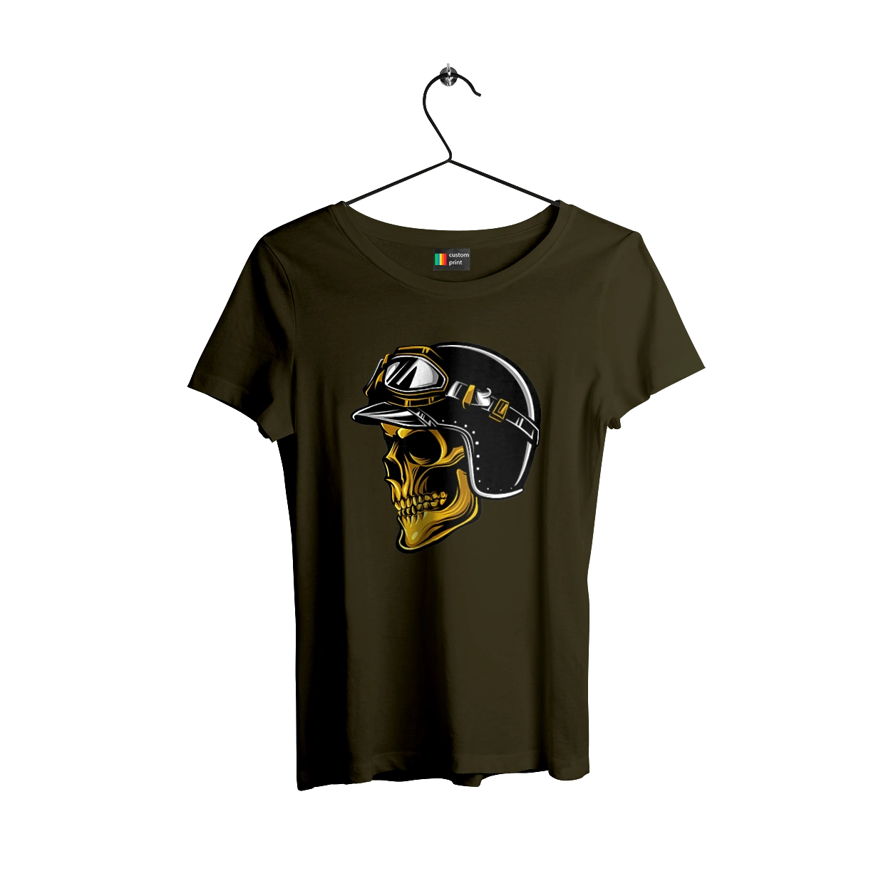 Череп в мотошлеме