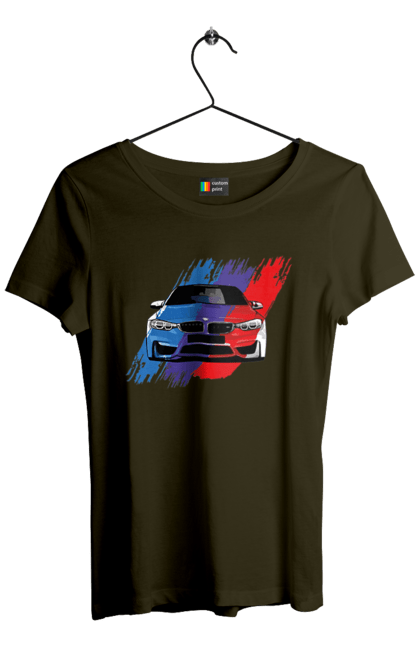 Футболка жіноча з принтом "BMW". Bmw, авто, бмв, бмв фан, фанклуб. 2070702