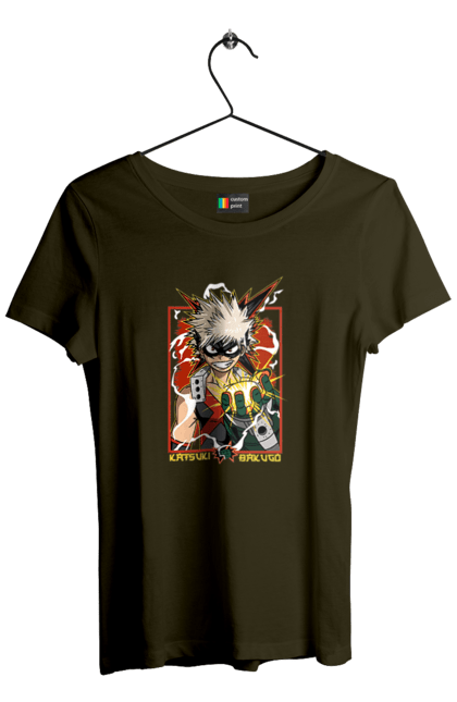 Women's t-shirt with prints My hero academy Bakugo. Anime, bakugo, katsuki, katsuki bakugo, manga, mga, my hero academy, yue academy. 2070702