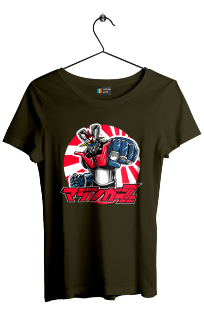 Women's t-shirt with prints Mazinger Z Grendizer. Anime, goldorak, goldrake, grendizer, manga, mazinger z, mecha, robots. 2070702