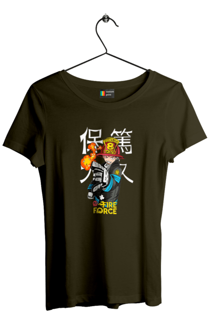 Women's t-shirt with prints Fire Force Shinra Kusakabe. Fire force, shinra, shinra kusakabe. 2070702