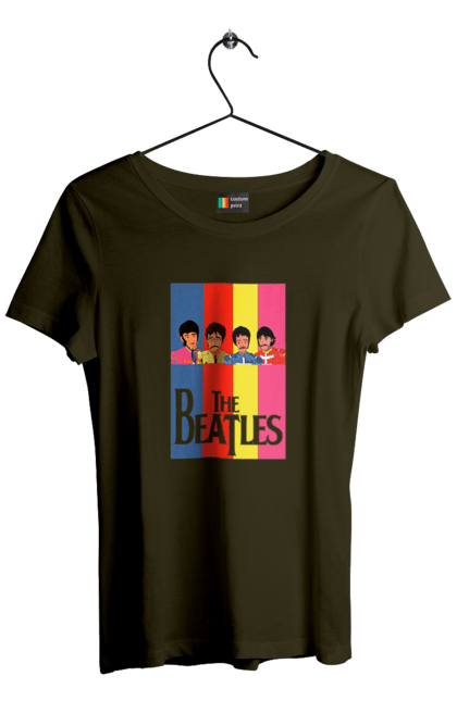 Women's t-shirt with prints The Beatles. Beatles, george harrison, john lennon, liverpool four, music, paul mccartney, ringo starr. 2070702