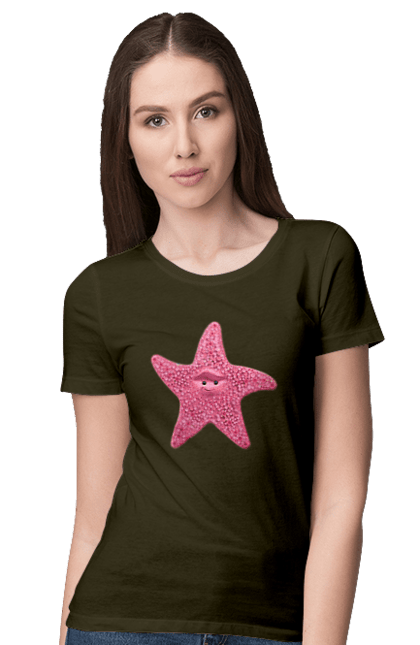 Women`s t-shirt with prints Star, In Search Of Nemo, Cartoon. Cartoon, finding nemo, star. 2070702