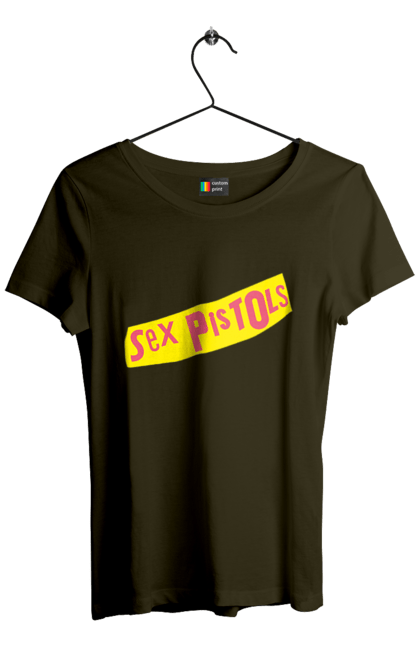 Women's t-shirt with prints Sex Pistols. Group, music, punk, punk revolution, punk rock, rock, sex pistols. 2070702