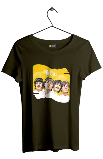 Women's t-shirt with prints The Beatles. Beatles, george harrison, john lennon, liverpool four, music, paul mccartney, ringo starr. 2070702