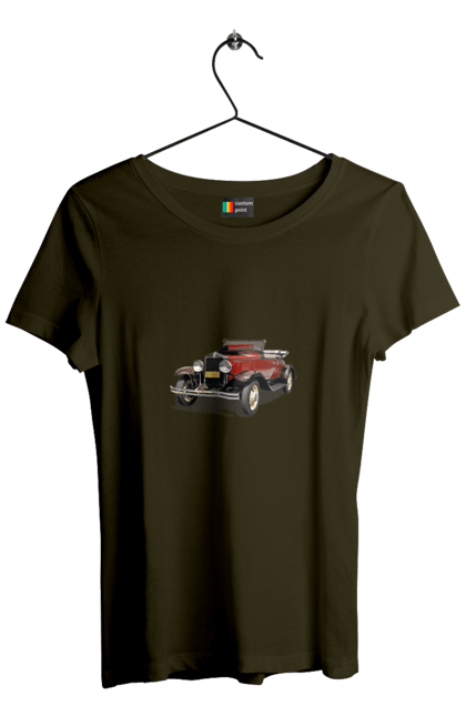 Women`s t-shirt with prints Auto.4. Auto, photo, professional photo, retro car. 2070702