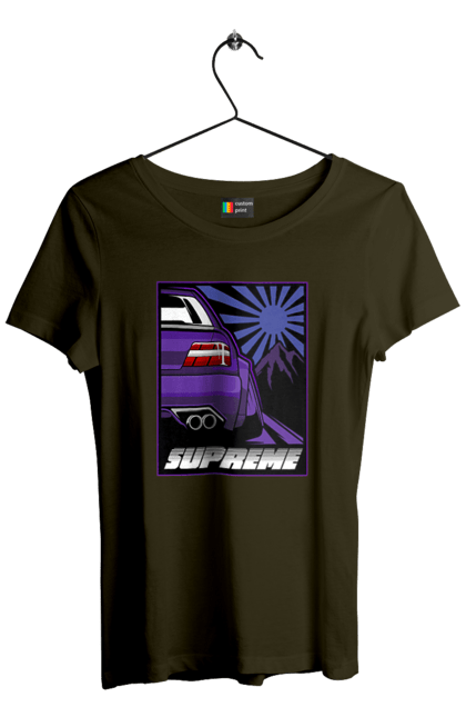 Women's t-shirt with prints Car JDM. Automobile, car, japan, jdm, supreme. 2070702