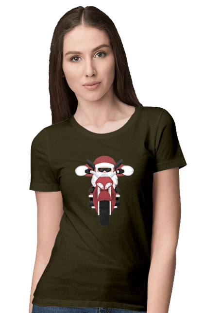 Santa on a motorcycle
