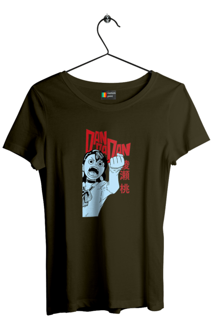Футболка жіноча з принтом "Дандадан Момо Аясе". Dandadan, momo ayase, okarun, аніме, аясе, дандадан, манга, момо, момо аясе. 2070702