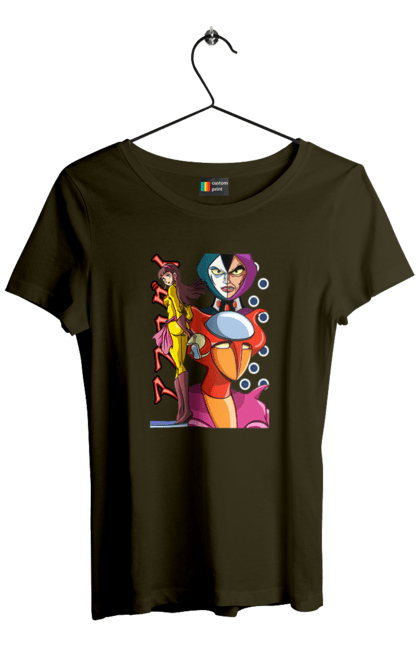 Women's t-shirt with prints Mazinger Z Aphrodite. Anime, aphrodite, manga, mazinger z, mecha, robots. 2070702