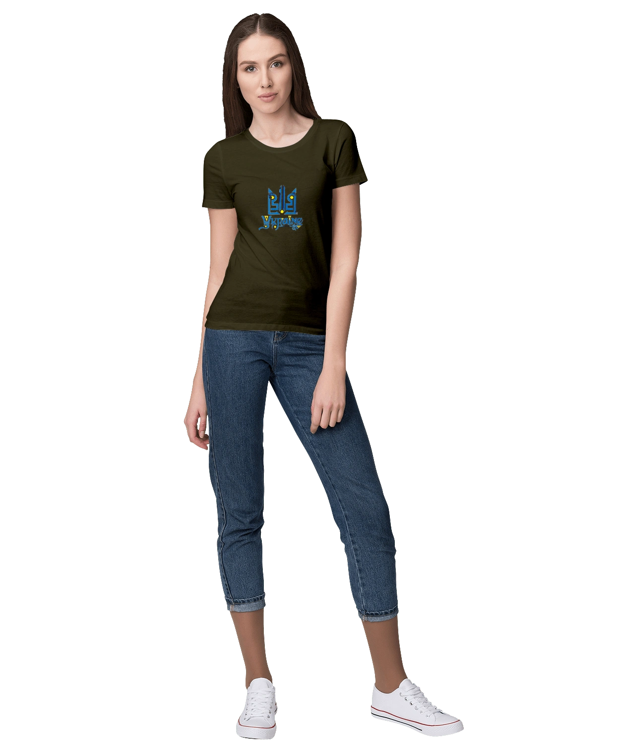 Ukraine and trident dark background