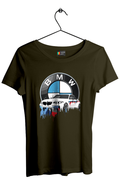 Футболка жіноча з принтом "BMW". Bmw, авто, бмв, бмв фан, фанклуб. 2070702