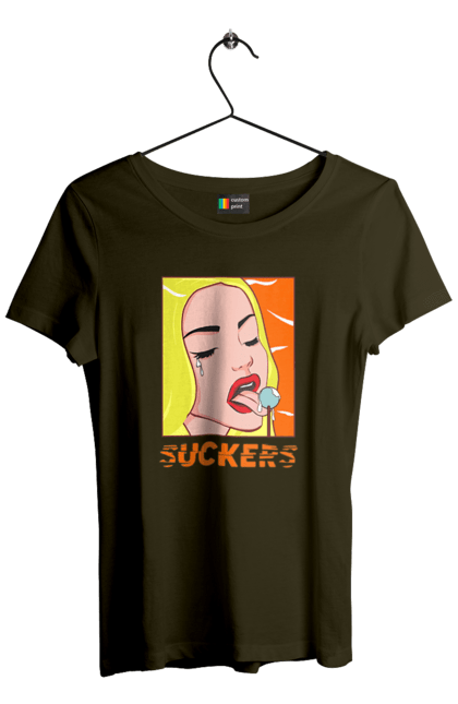 Women`s t-shirt with prints Suckers. Chupa chups, cool, funny, humor, meme, sackers. 2070702