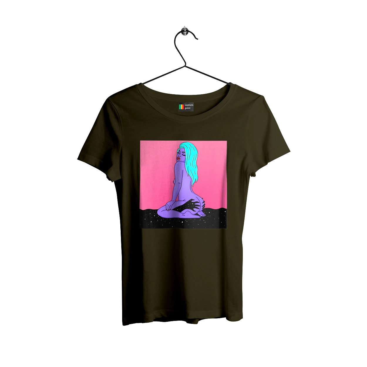 Purple Girl In Hands