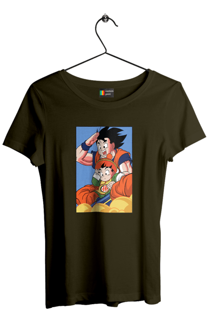 Футболка жіноча з принтом "Перли дракона Гохан". Anime, dragon ball, goku, manga, аніме, гоку, гохан, манга, перли дракона. 2070702