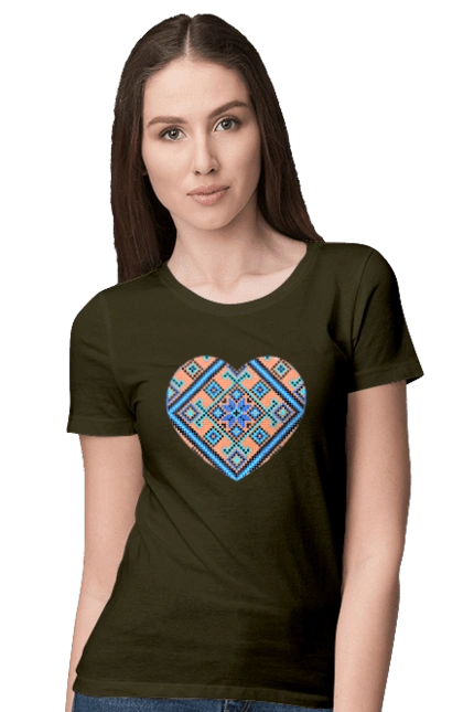 Серце вишивка