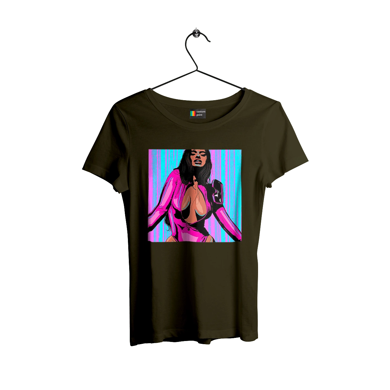 Girl With Deep Neckline