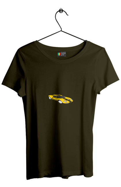 Women`s t-shirt with prints Auto. Auto, house, race, speed, sports car. 2070702