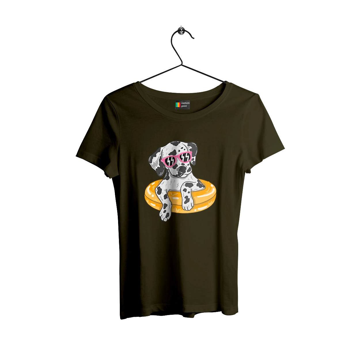 Dalmatian Swims In A Circle