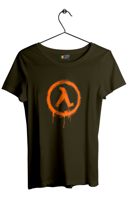 Women`s t-shirt with prints Half Life. Computer game, game, gamer, half life, mission, network game, now, passed, playstation, plot, rubilovo, sierra studios, stage. 2070702