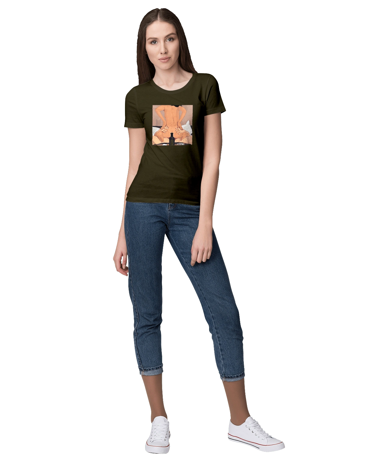 Гола Дівчина, Пляшка І Сигарети