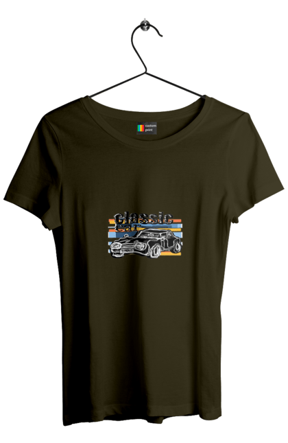 Women`s t-shirt with prints Print Classic Car. Car, classic, retro car, vintage car. 2070702