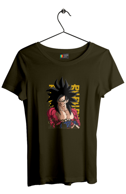 Футболка жіноча з принтом "Перли дракона Сон Гоку". Dragon ball, manga, son goku, аніме, гоку, манга, перли дракона, сон гоку. 2070702