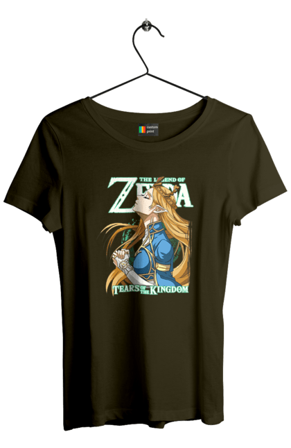 Women's t-shirt with prints The Legend of Zelda Princess Zelda. Legend of zelda, nintendo, princess, princess zelda, zelda. 2070702