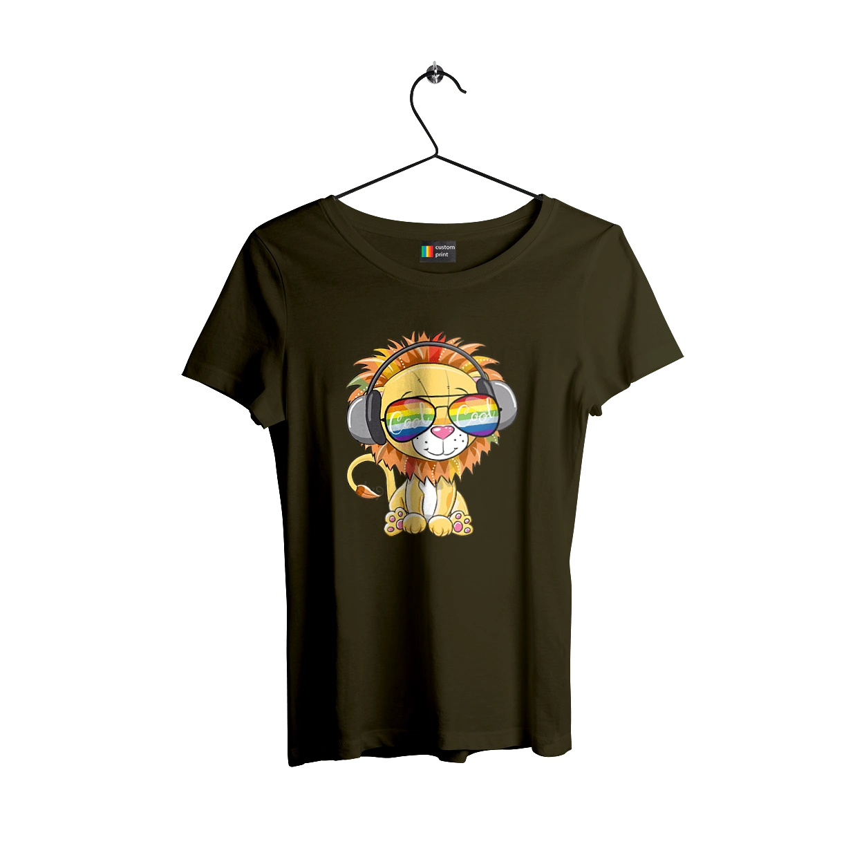 Lion In Glasses And Headphones