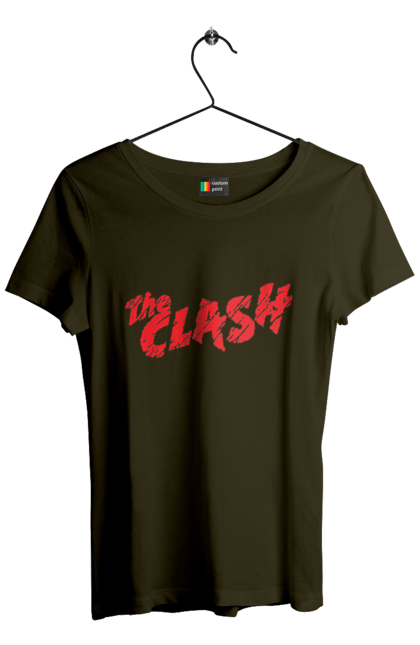 Women's t-shirt with prints The Clash. Clash, dub, group, music, punk, punk rock, reggae, rock, rock`n`roll. 2070702