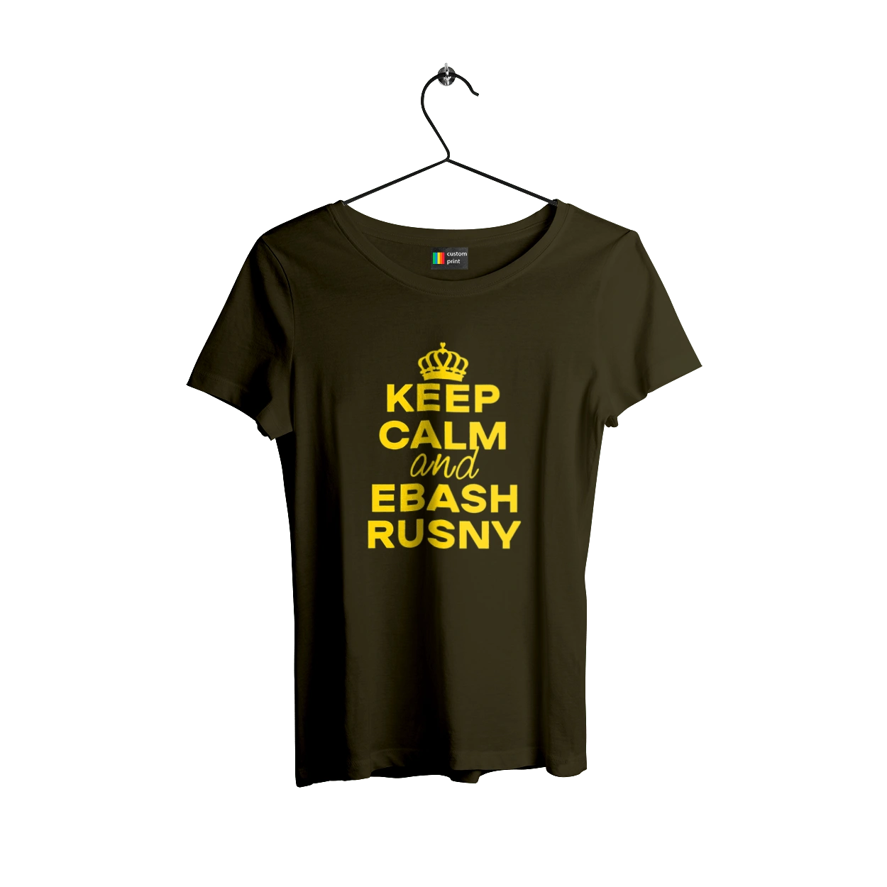 Keep Calm and Ebash Rusny yellow