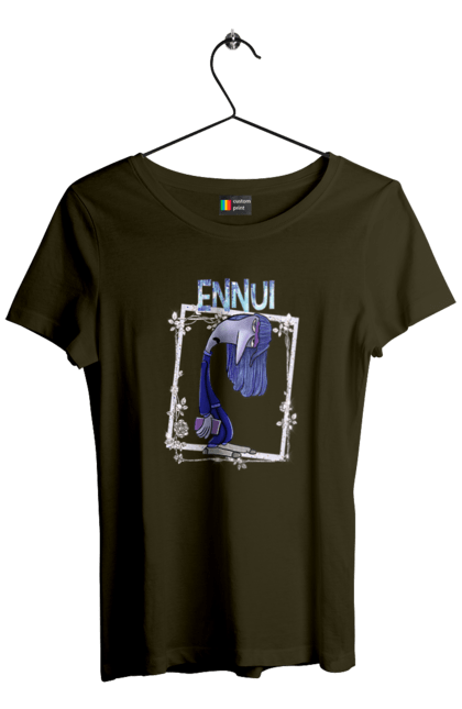 Women's t-shirt with prints Inside Out Ennui. Cartoon, emotions, ennui, inside out, pixar. 2070702